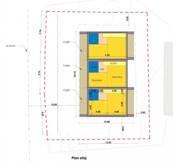 Teren pentru constructie triplex in Floresti zona strazii Tautului