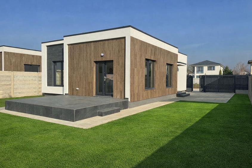 Casa MEDITERANA Tunari, 100m2 suprafata, curte 400m2, 0% comision