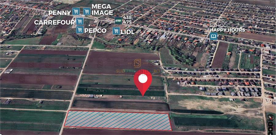 Teren intravilan de vanzare, 500 mp si deschidere ampla, Com Berceni