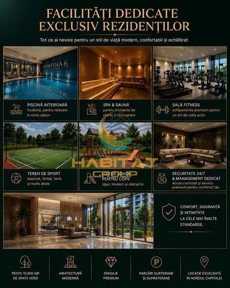 VanCORTINA ELYSIUM | Apartament 4 camere | 183,5 mp | Etaj 10
