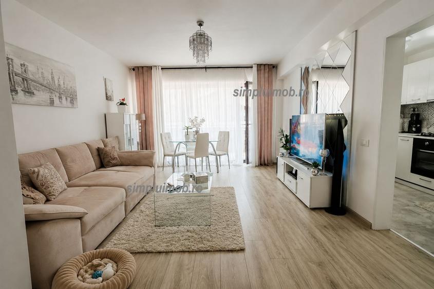 NOU 2 camere 60 mp mobilat utilat+2 parcari Popesti Leordeni IF