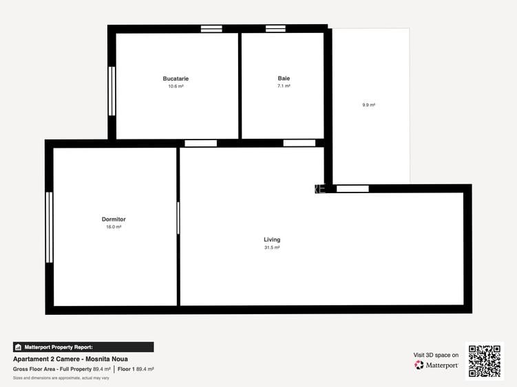 Apartament 2 camere Moșnița Nouă 66 mp curte comună 0% comision - 14