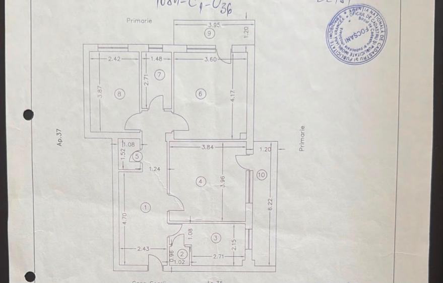 Apartament spațios cu 3 camere | Bulevardul Unirii | Etaj 6 / lift | Centrală p