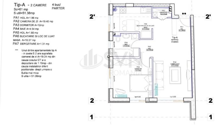 REA1005676 2 camere PROIECT NOU CARTIERUL FRANCEZ