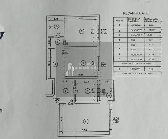 Apartament 3 camere | Piața Miniș | 62 mp | Sector 3 - 8