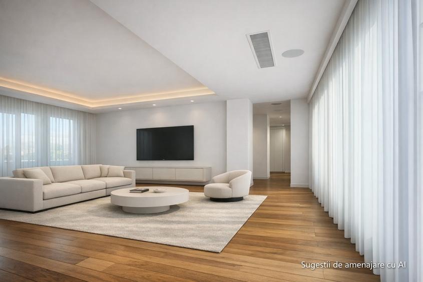 Penthouse Kiseleff cu terasa spectaculoasa de 110 mp, în complex rezidențial
