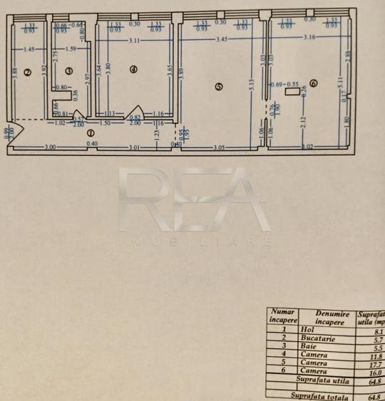3 camere la intrarea in Parc Cinema Floreasca