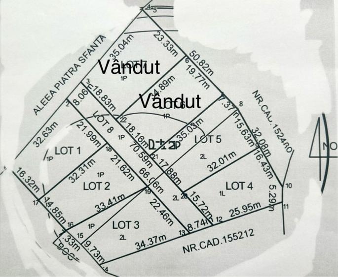 Teren Intravilan 650-700mp Bucium Iași Piatra Sfântă, CU pt Casă