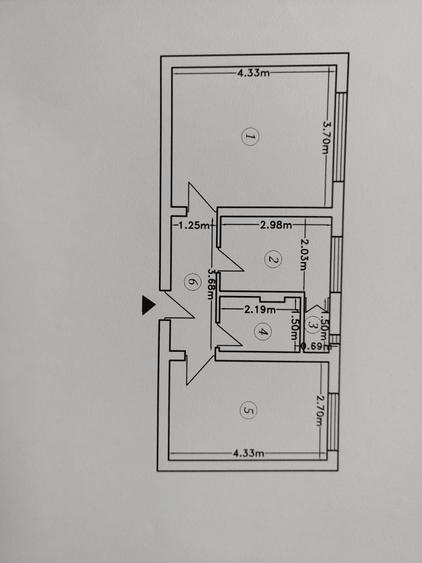 Apartament 2 camere zona Stefan Luchian , etaj 3 cu sarpanta ,decomandat
