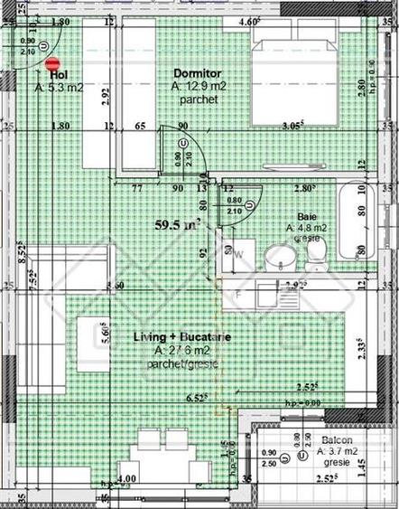 Apartament 2 camere, balcon - Doamna Stanca - nou,finisat la cheie
