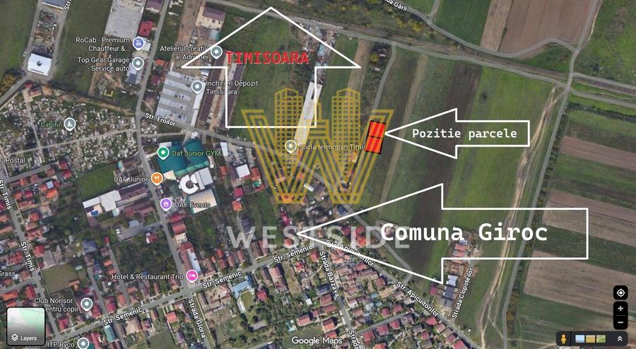 Teren de vanzare, in zona Giroc