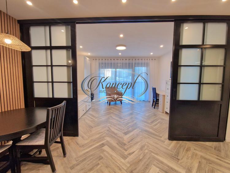 Apartament mobilat cu parcare subterana si terasa
