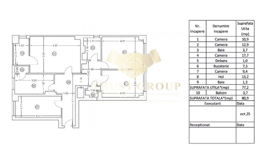 Apartament 4 camere de vânzare | Calea Dorobanți | Etaj 4/10 | - 7