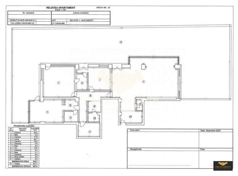 Apartament 4 camere Soseaua Nordului | Curte proprie 340mp | Loc de parcare 24mp - 1
