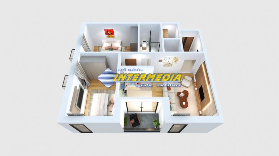 Apartament 2 camere BLOC NOU Cetate Balcon Boxa Clima Parcare Finisat la cheie