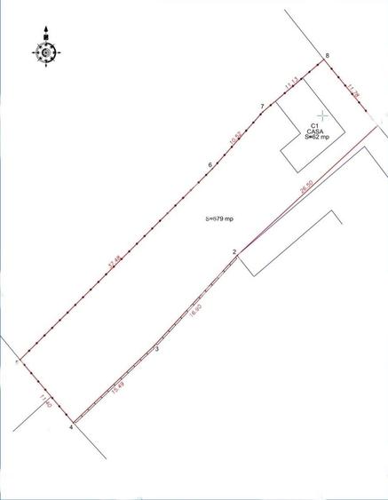 Teren intravilan 679 mp si casa demolabila, zona Crisan