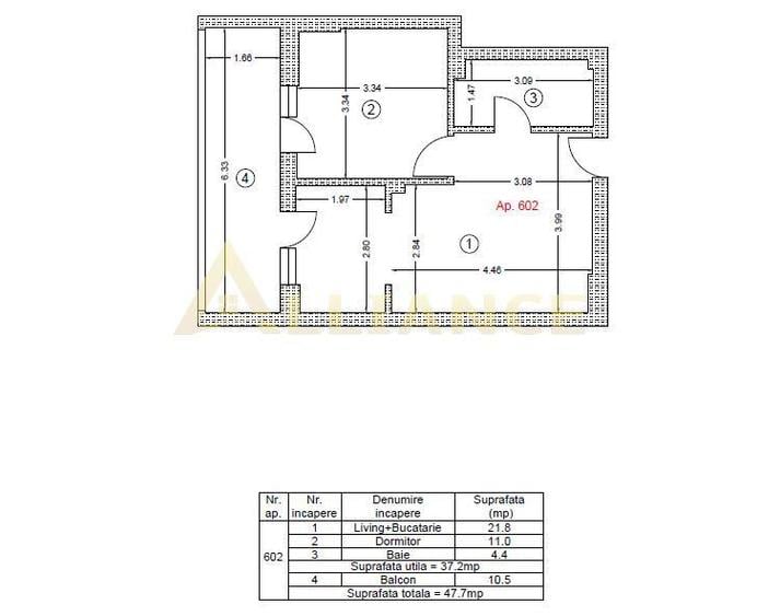 Apartament mobilat la Metrou Berceni, strada Biruintei