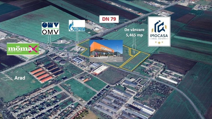 Oportunitate Investiție! De vânzare Teren S.F. 5.465 mp, Arad/Oradea