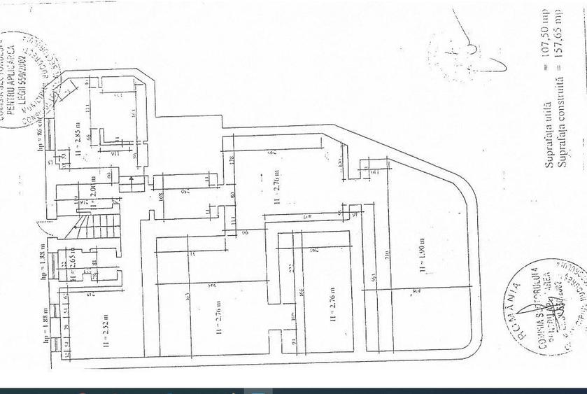 Zona Unirii Carol stradal S+P +1+M 370 mp de Vanzare