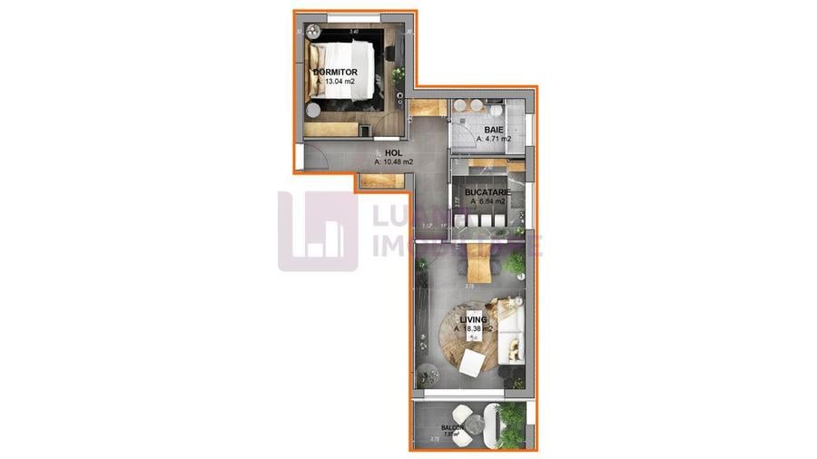 Apartament 2 camere PREMIUM | NOU | finisat la cheie | (Do)