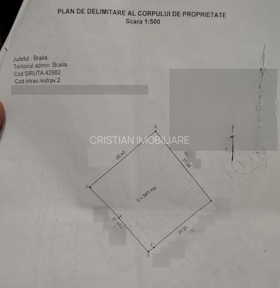 Teren in Suprafata de 941 mp, Deschidere 30 m, zona Excelenta  Chercea - 4