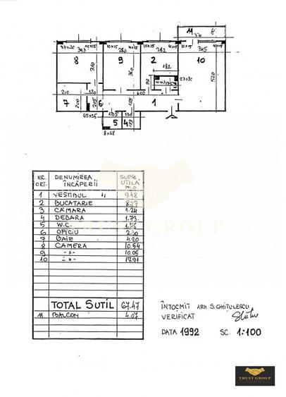 Apartament 3 camere Domenii | Imobil 1982 - 1