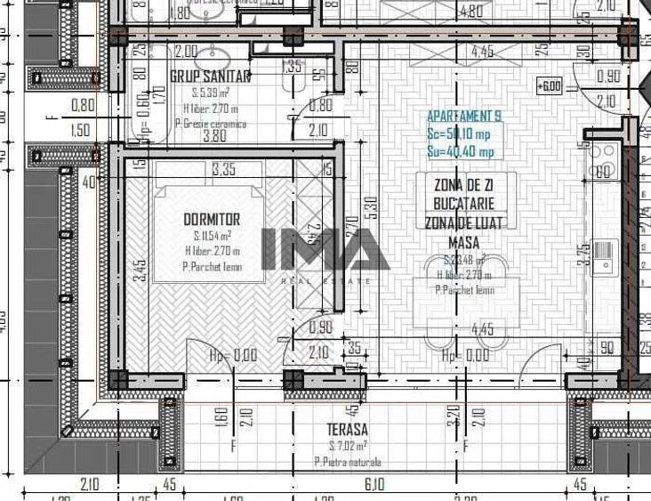 Apartament cu 2 camere, etaj intermediar, Baciu Regal