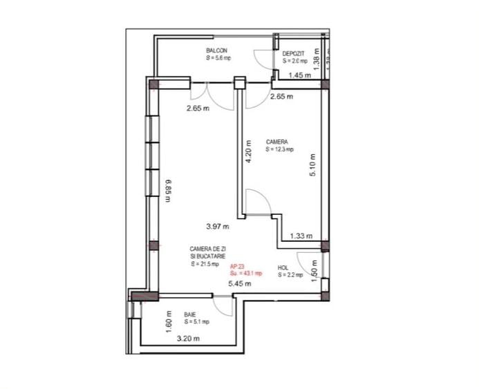Apartament 2 Camere NOU langa Lacul Binder