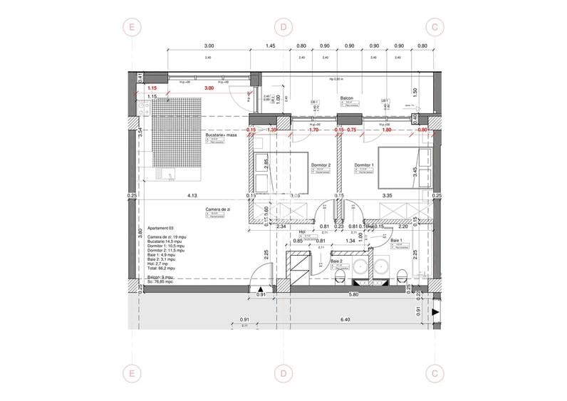 Apartament 3 camere, garaj si boxa - Sibiu central - 10