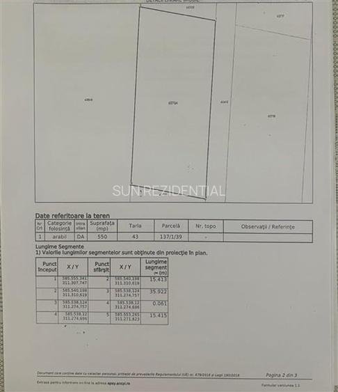 1 Decembrie-Rasaritului, teren intravilan, certificat urbanism - 5