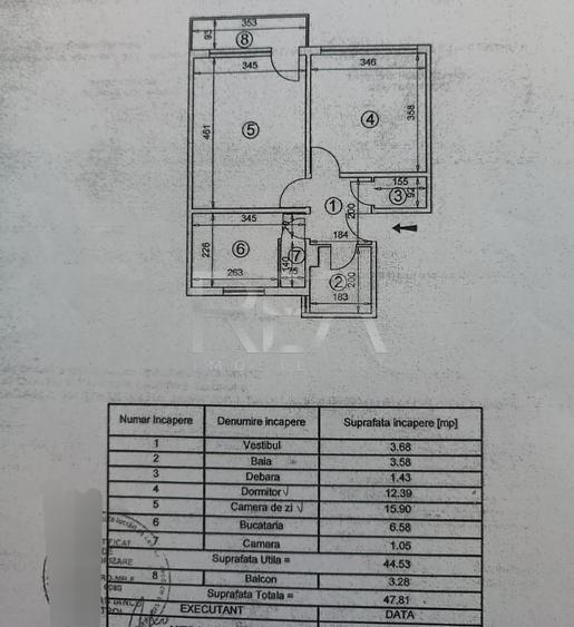 2 camere, et 3/4, centrala, bloc tip P, anvelopat-Drumul Taberei