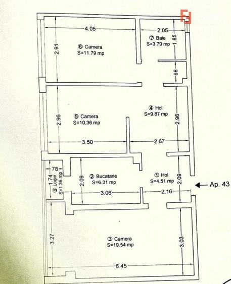 COMISION 0% Apartament de vanzare cu 3 camere, 67 mp utili, Zona Cetatii