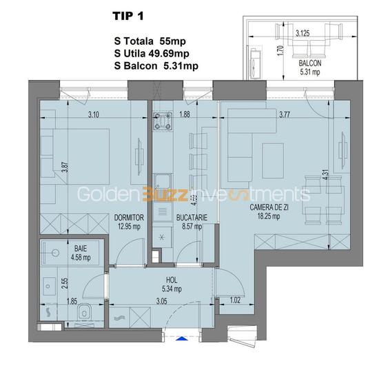 Apartament 2 camere I Nusco City I Etaj 11 I Vedere Soseaua Pipera