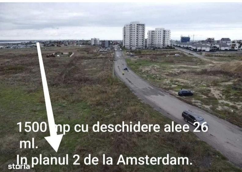 Teren 1500 mp 26 ml la strada Amsterdam