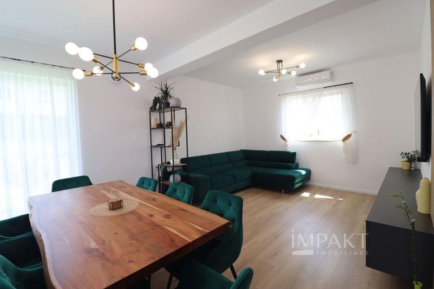 Duplex superb la vanzare, finisat, mobilat, utilat, situat in Chinteni