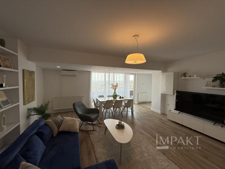 Penthouse pe doua niveluri cu 5 camere in cartierul Buna Ziua!