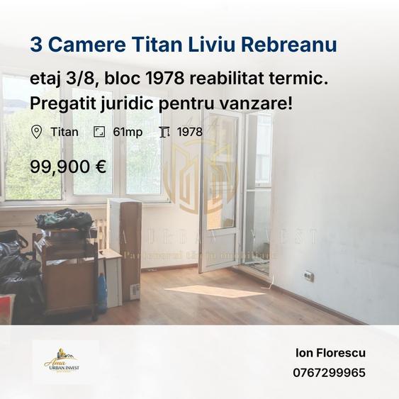 Titan 3 Camere Decomandat 61 mp
