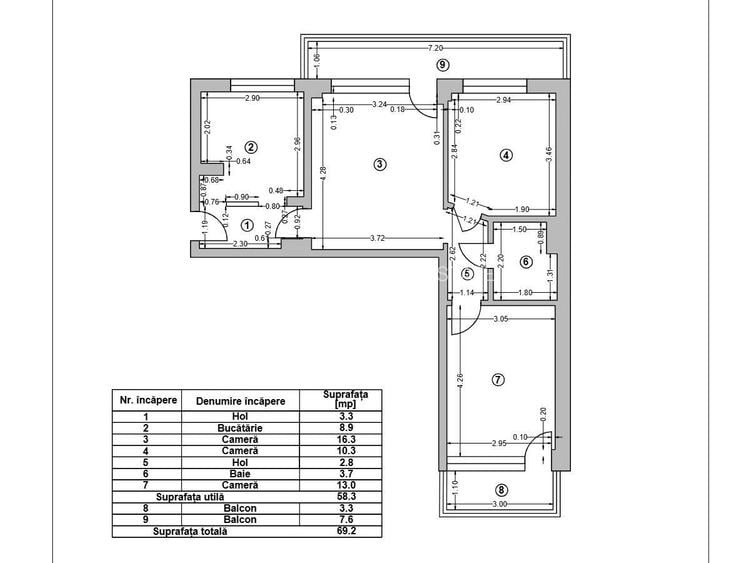 Apartament 3 camere Parcul Circului - 11