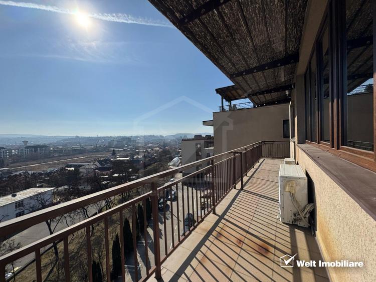 Apartament 4 camere, ultrafinisat, mobilat pentru birou, panorama unica !