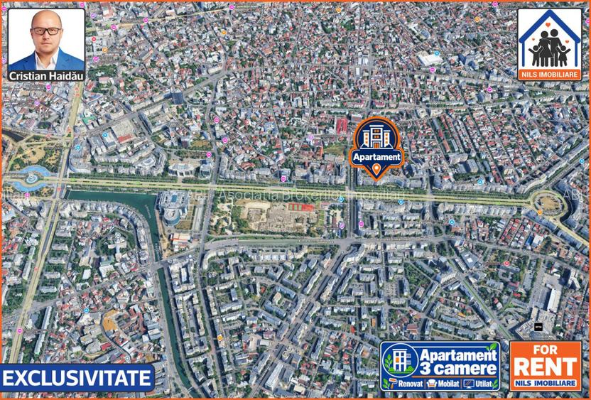 Apartament 3 camere, 2 bai, 3 balcoane | Renovat | Mobilat | Utilat - 15