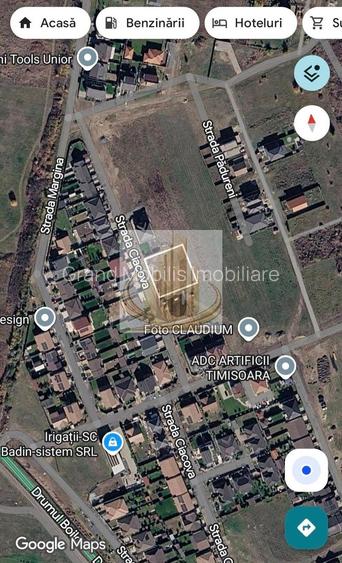 Teren 611 mp pentru duplex|2 fronturi|Toate utilitatile|Drumul Boilor