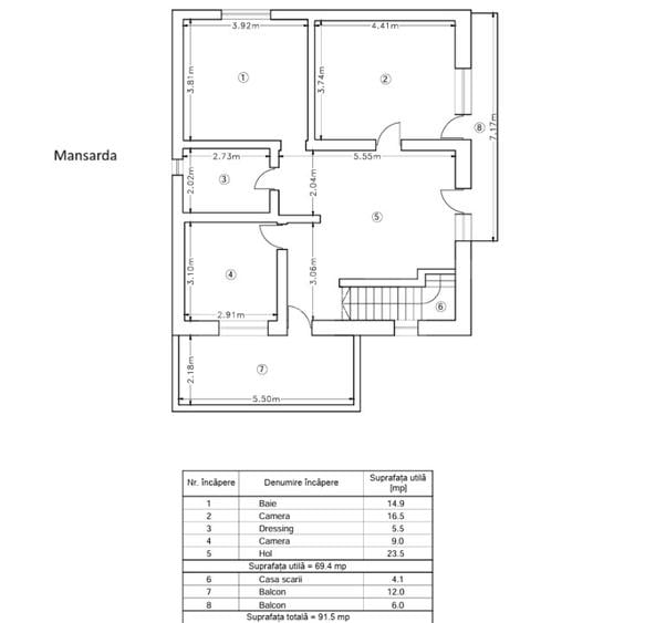 Casa 382 mp - 1000 mp Teren - 3