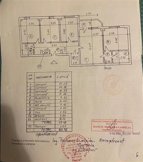 4 camere - 83 mp - centrala termica - Tineretului Timpuri Noi
