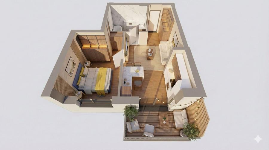 Apartament cu 2 camere– ARED R39