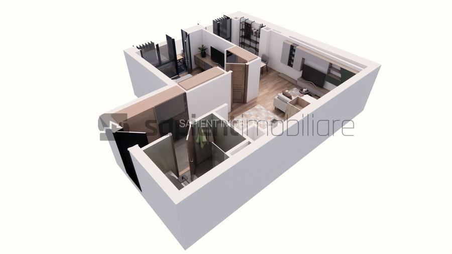 Apartament nou, modern cu 2 camere - Ultracentral -  Cuza Voda - 4