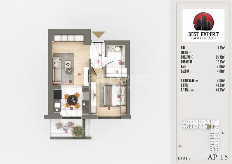 2 Camere Noi in Theodor Pallady |Piscina & Pista de Alergare| Direct Dezvoltator