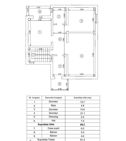 Vila 5 camere D+P+1E 775mp terenlanga padure - Valea Lupului