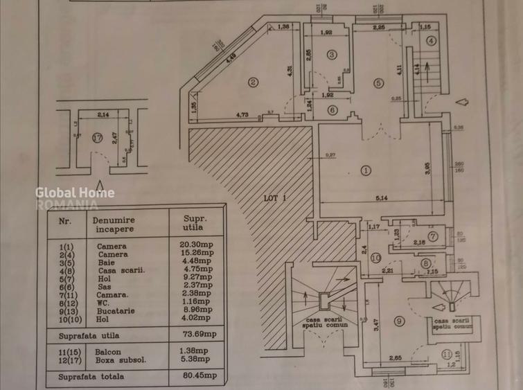 Vanzare apartament in vilă Popa Nan | parter | intrare separată | renovat | supe