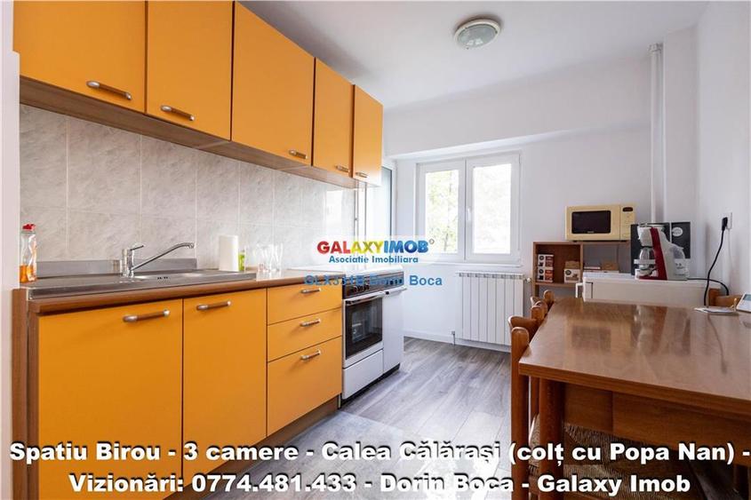 BIROU 3 Camere NEMOBILAT - CALEA CALARASI - Centrala proprie