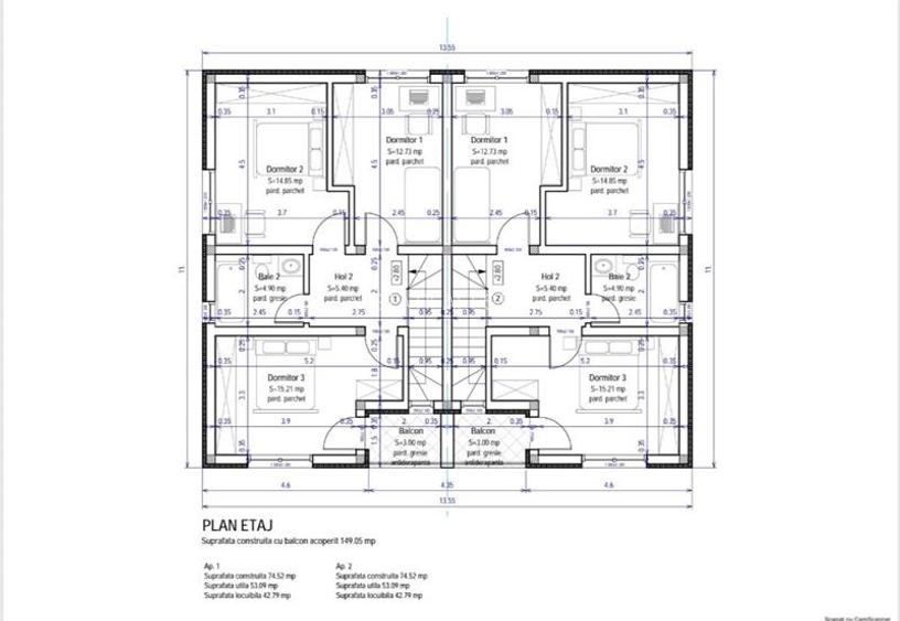 Duplex de vanzare, toate utilitatile, incalzire in pardoseala, Izvor, Brasov - 26